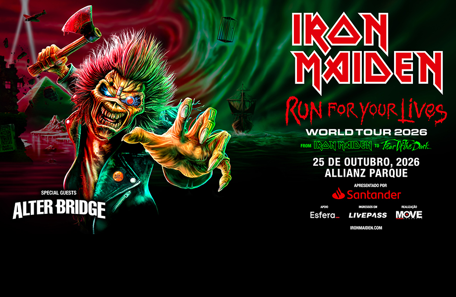 Iron Maiden anuncia show no Brasil para outubro de 2026